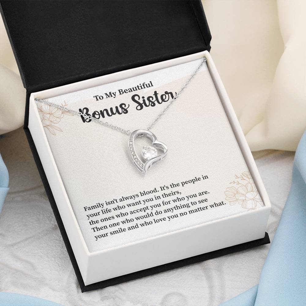 Bonus Sister Necklace Heartfelt Gift of Love