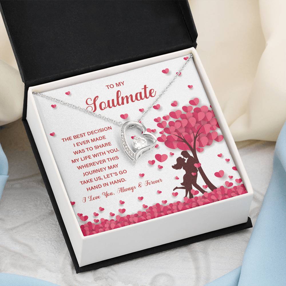 Soulmate Necklace Gift for Her – With Gift Box