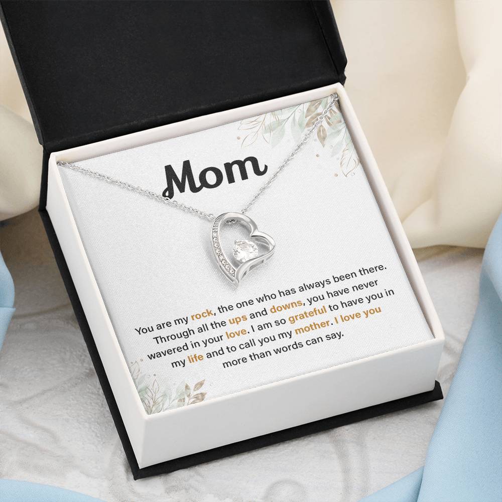 Mom Necklace Gift from Daughter or Son with Love Note