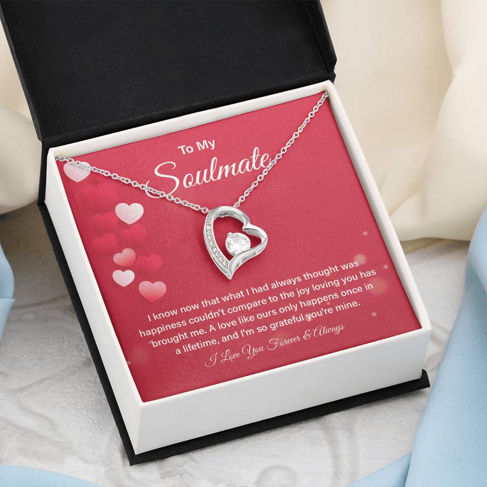 Soulmate Necklace Gift for Her – Box & Card Included