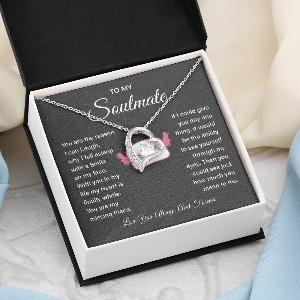 Soulmate Necklace Gift for Girlfriend – Love Message Box