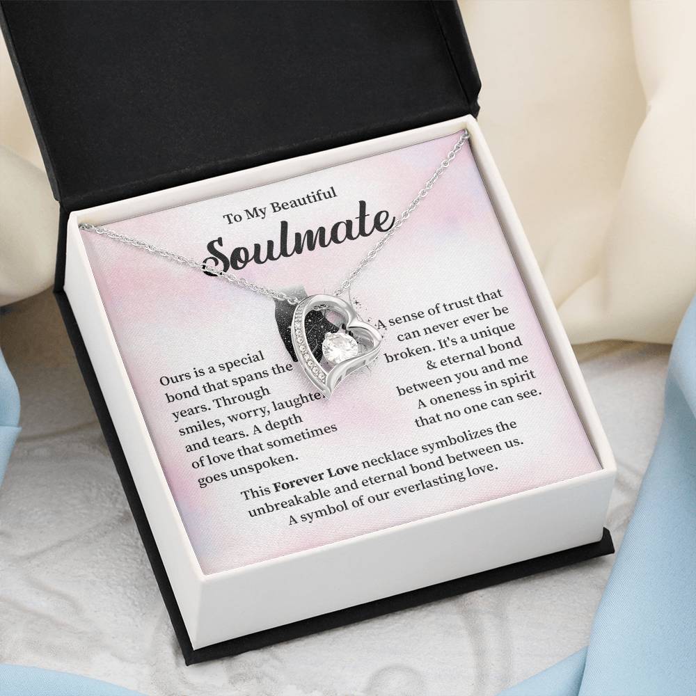 Soulmate Necklace Gift for Her – Message Card Box