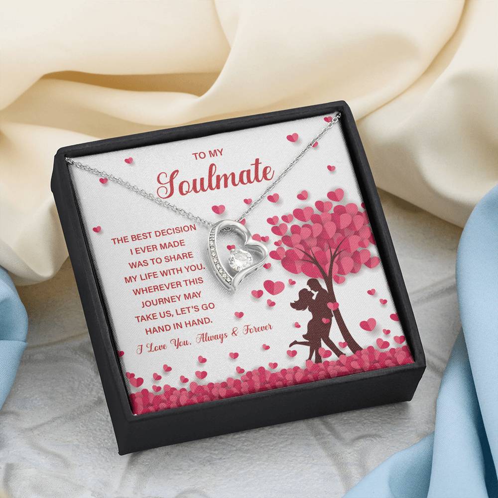 Soulmate Necklace Gift for Her – With Gift Box