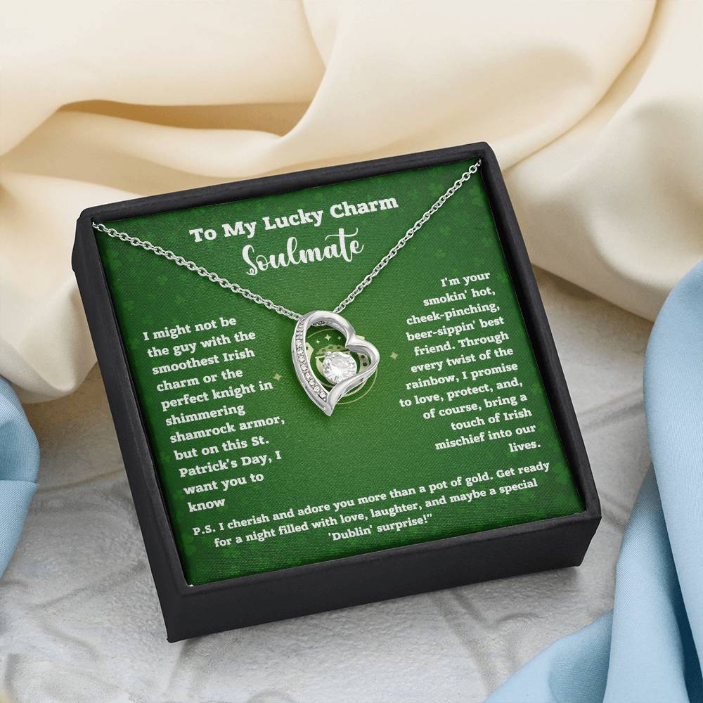 Lucky Charm Soulmate Necklace Gift with Card