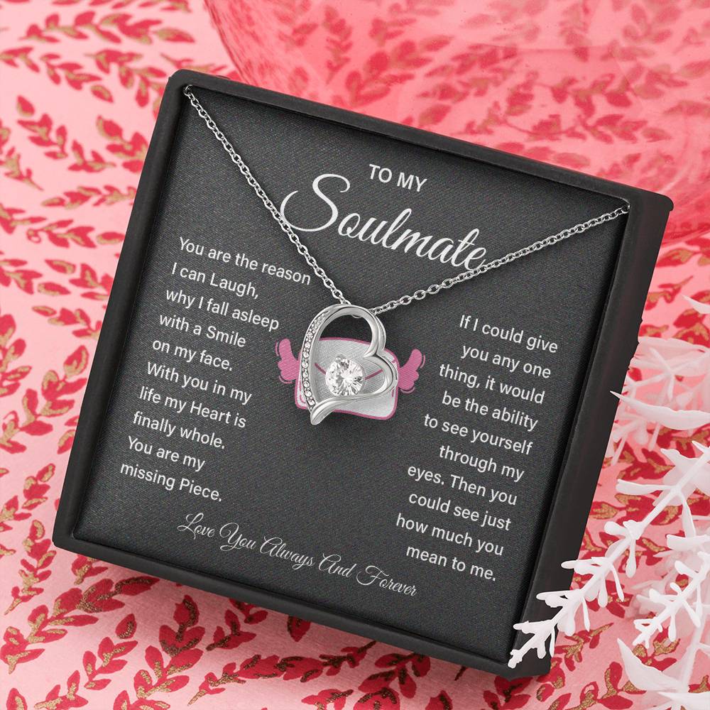 Soulmate Necklace Gift for Girlfriend – Love Message Box