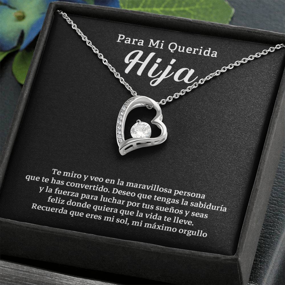 Collar Para Mi Hija – Mensaje de Amor y Orgullo de Papá o Mamá