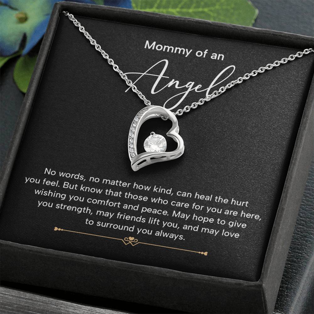 Mommy Of An Angel Necklace – Heartfelt Memorial Jewelry Gift, May Love Surround You Always, Sentimental Keepsake For Comfort And Strength