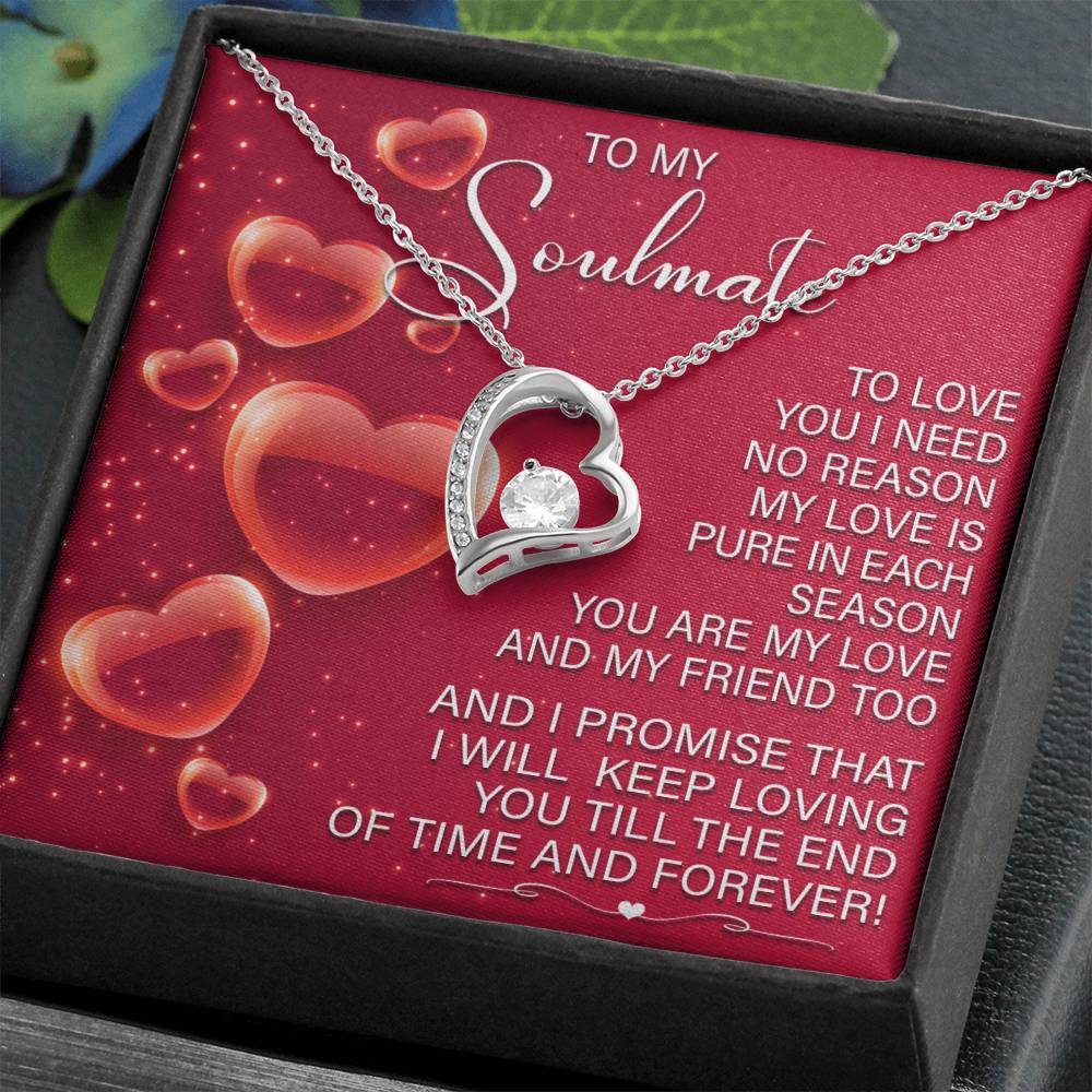 Romantic Soulmate Necklace Gift with Gift Box