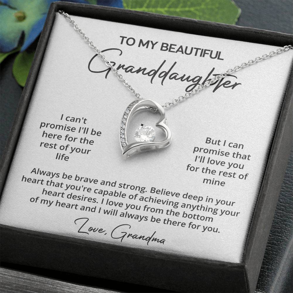 Granddaughter Necklace Gift from Grandma Gift Box