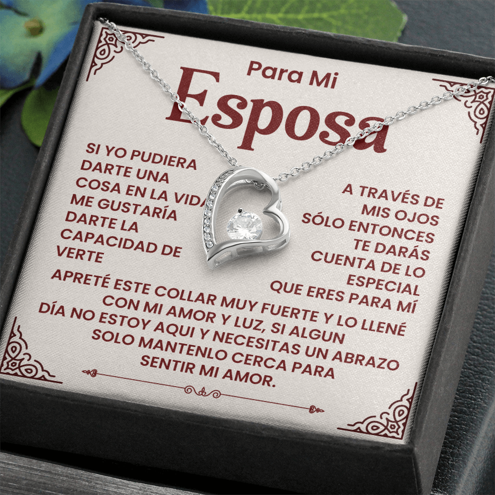 Para Mi Esposa - Un Collar Lleno De Amor, Luz Y Un Abrazo Que Siempre Te Acompaña
