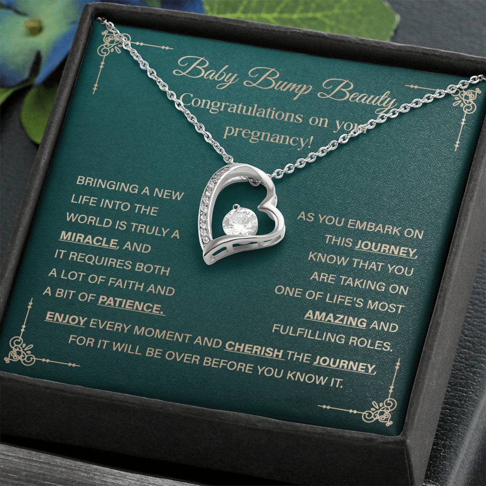 Necklace Gift for Pregnant Woman – Baby Bump Beauty Keepsake Jewelry
