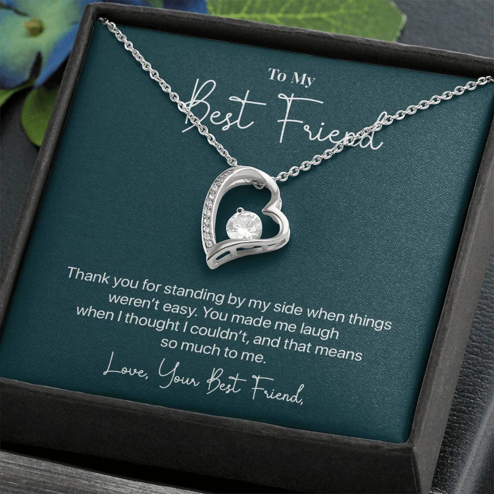 To My Best Friend, Valentine's Day Necklace Gift Thank You For Your Unwavering Support Difficult Moments Jewelry Heartfelt Appreciation Gift Meaningful Gift Thankful For Your Friendship Necklace Our Beautiful Connection Jewelry Gift