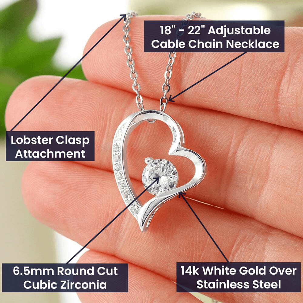 To My Beautiful Soulmate Necklace Gift- I Know I Had Found My Soulmate Upon The Day We Met, Valentine's Day Soulmate Jewelry With A Meaningful Message Card.