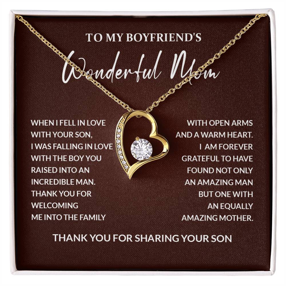 Boyfriend’s Mom Gift – Thank You for Raising an Amazing Son