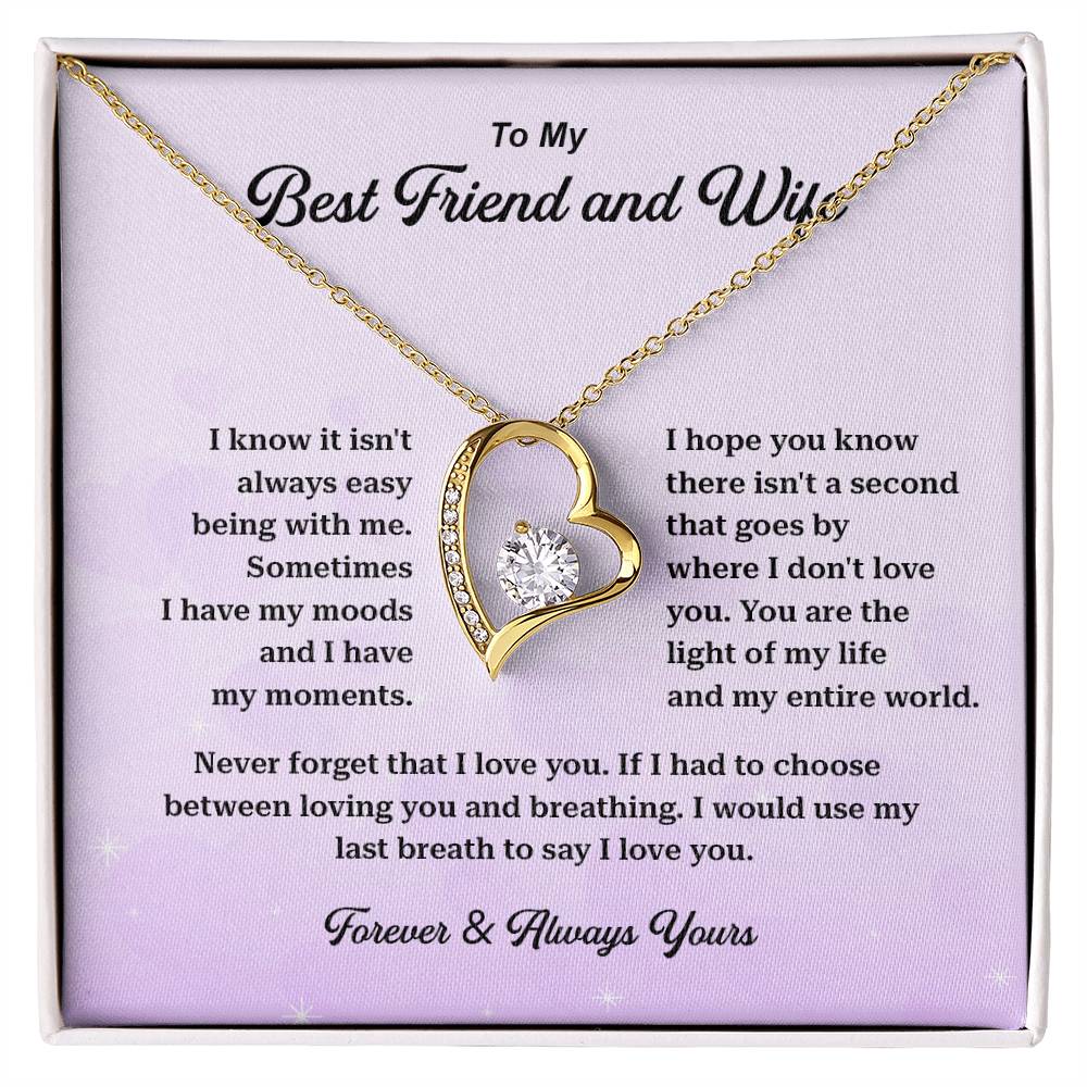 Wife Necklace Gift from Husband – Best Friend Message