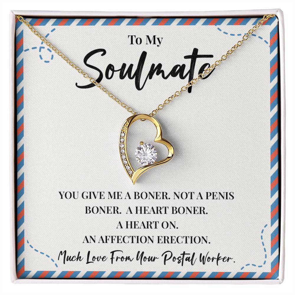 Funny Postal Worker Gift for Soulmate Necklace Box