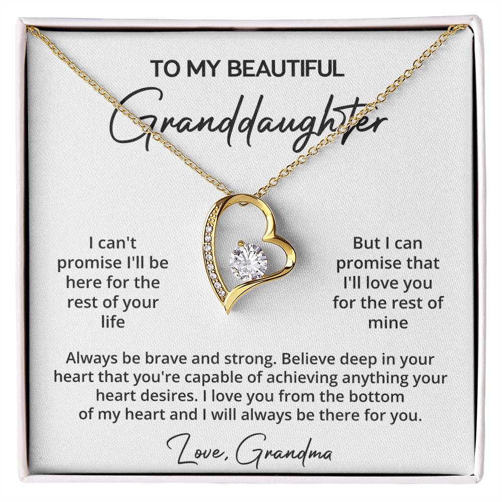 Granddaughter Necklace Gift from Grandma Gift Box