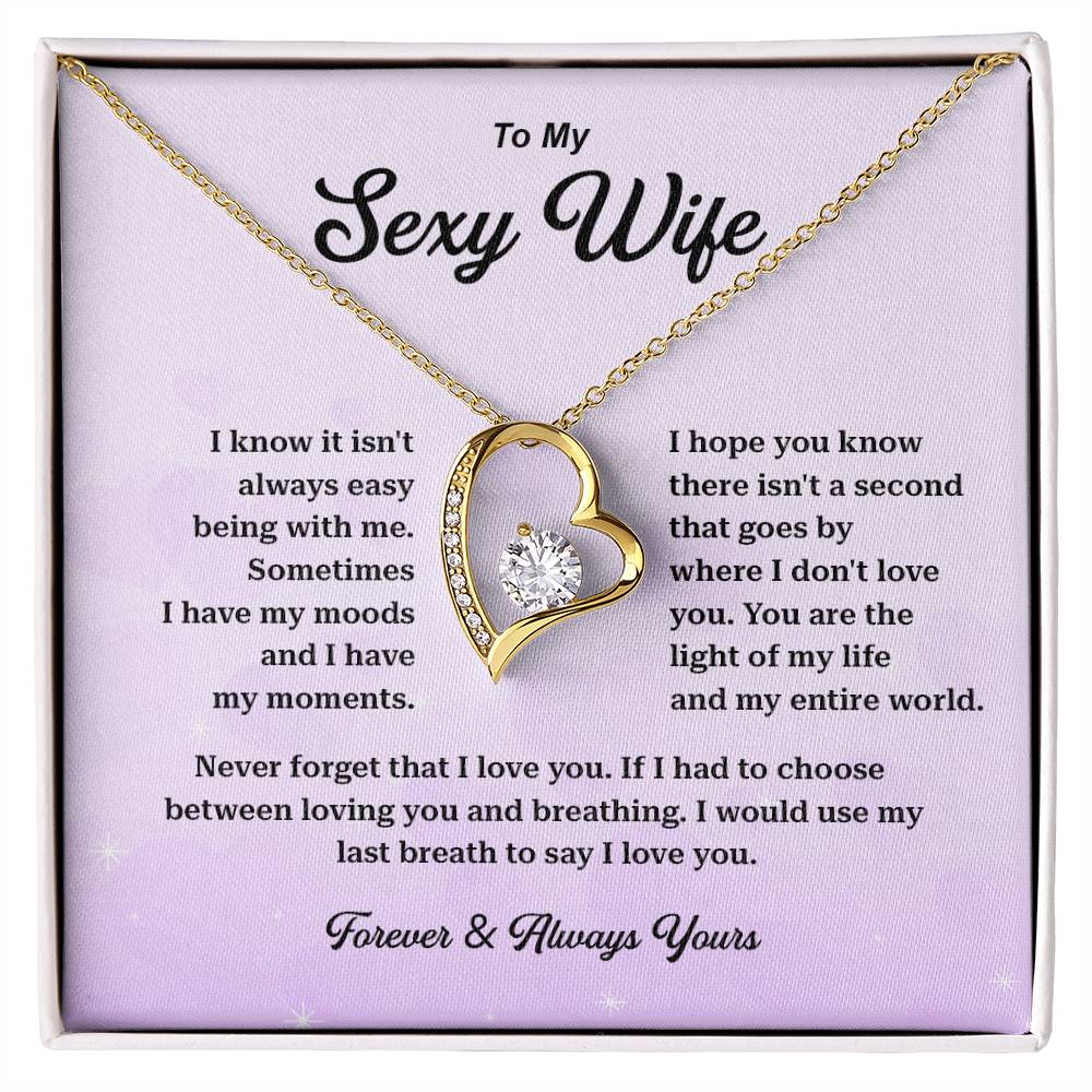 Sexy Wife Necklace Gift with Romantic Message Card