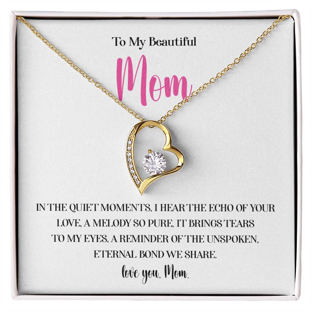 Necklace for Mom With Heartfelt Message Card & Gift Box