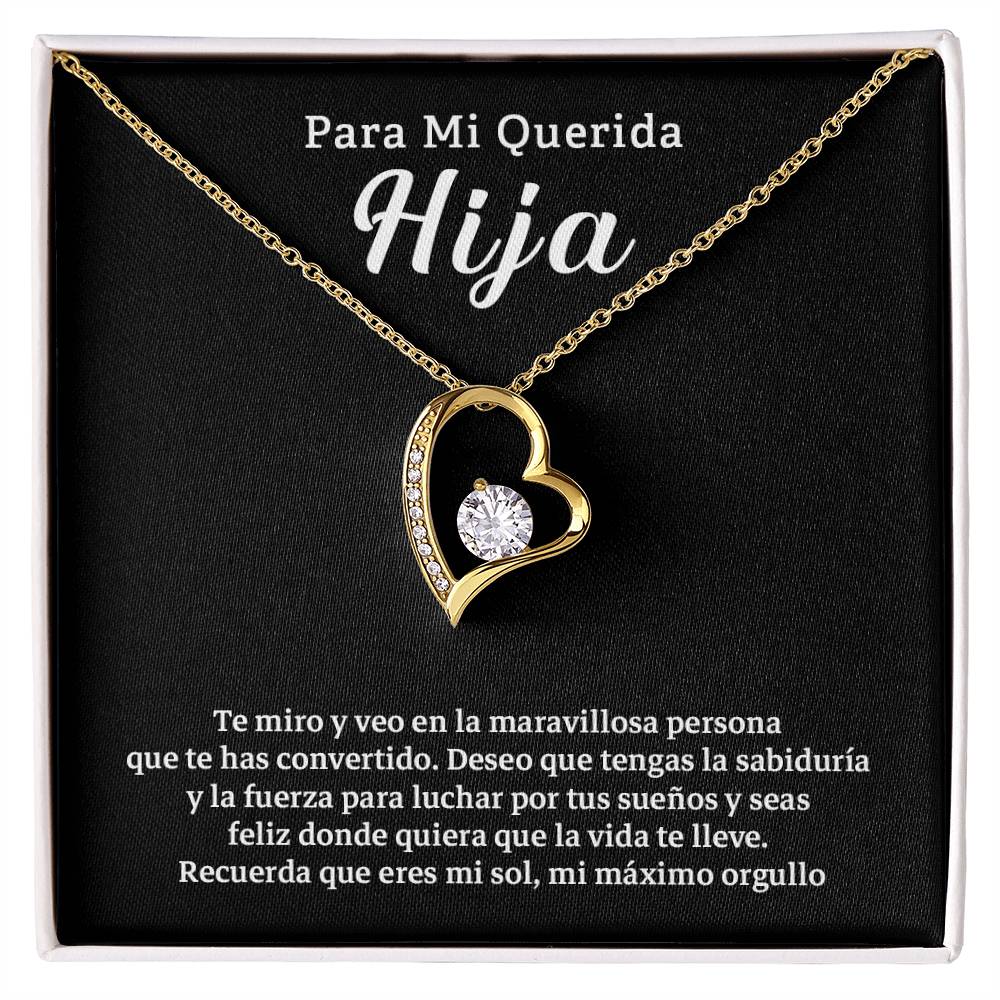Collar Para Mi Hija – Mensaje de Amor y Orgullo de Papá o Mamá