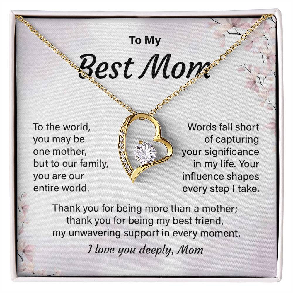 Best Mom Necklace Gift from Daughter or Son