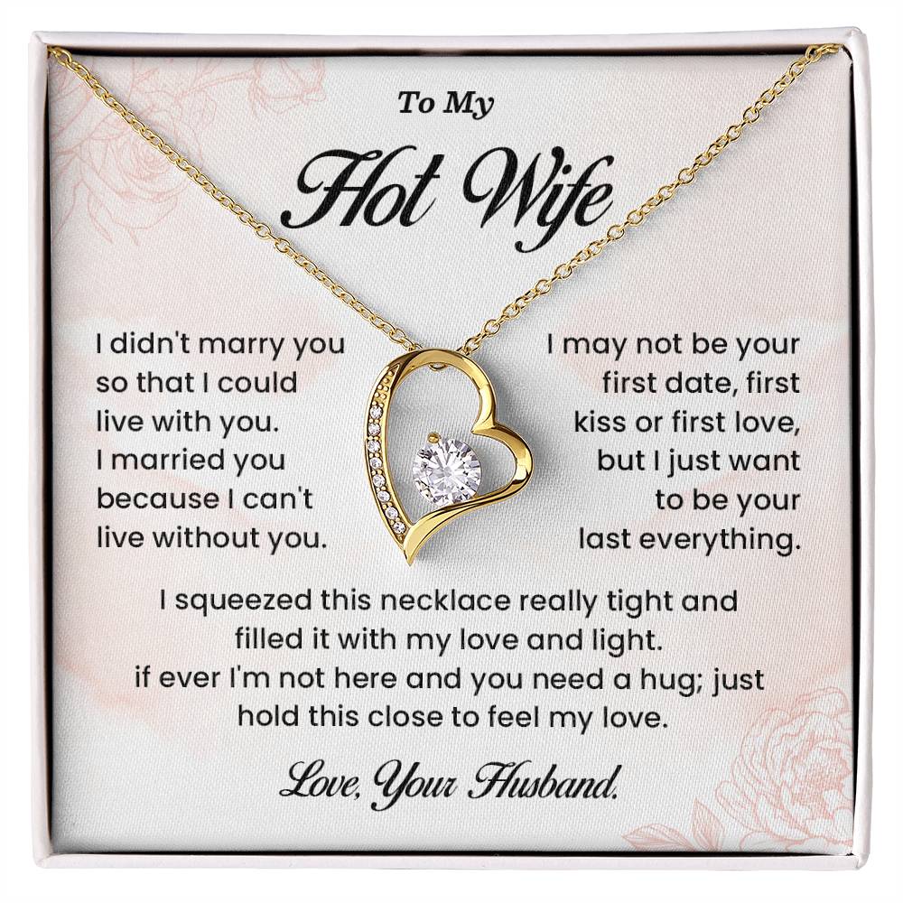 Hot Wife Necklace Gift from Husband – Gift Box