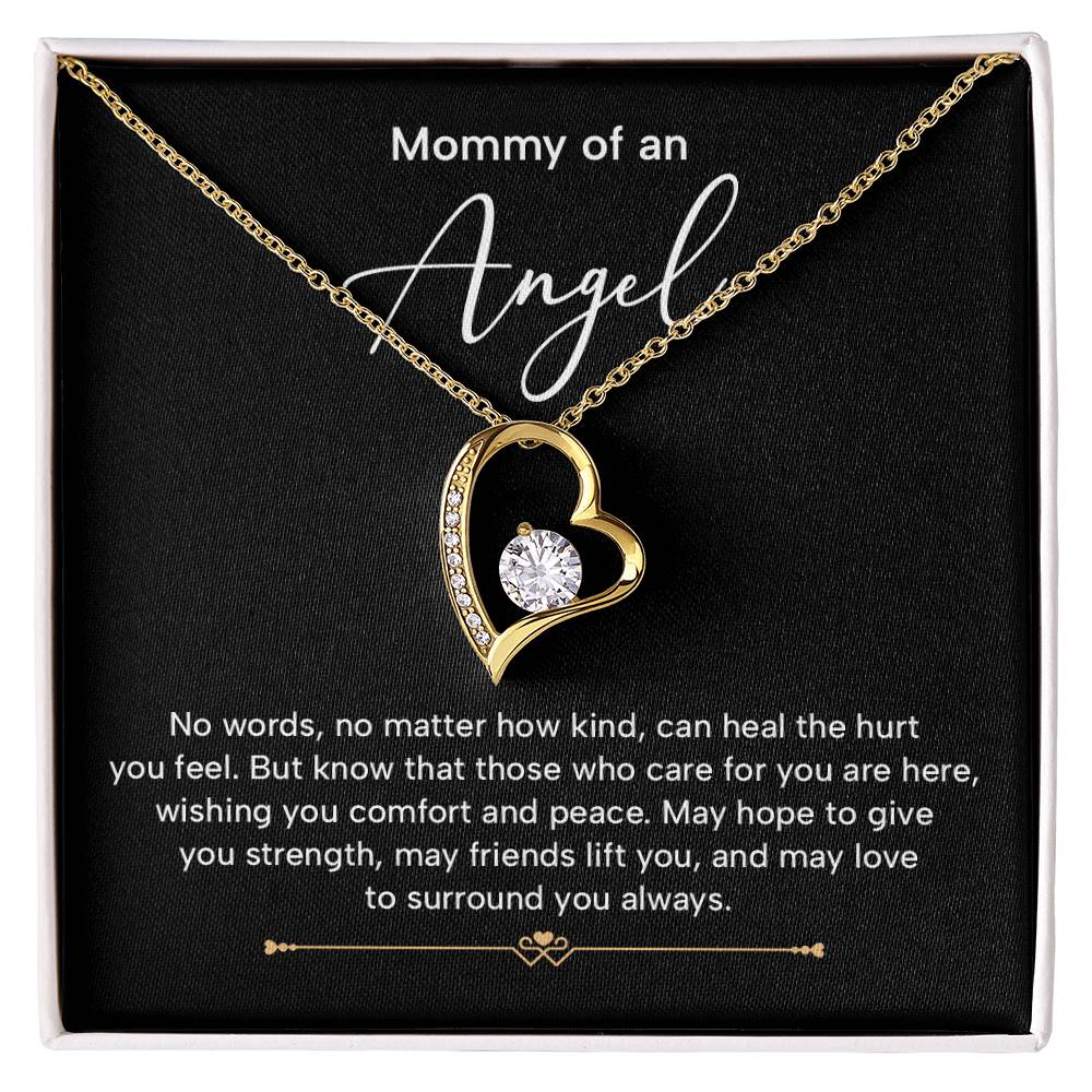 Mommy Of An Angel Necklace – Heartfelt Memorial Jewelry Gift, May Love Surround You Always, Sentimental Keepsake For Comfort And Strength