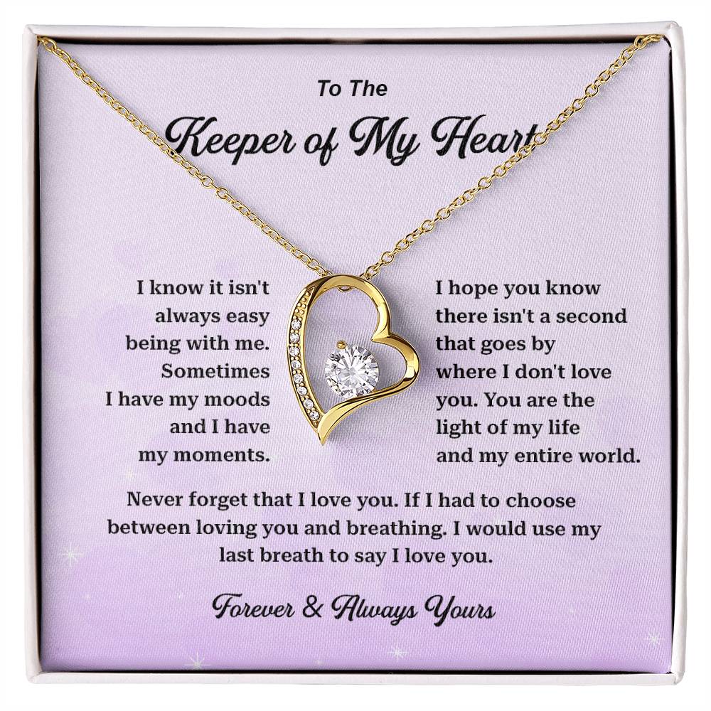 Romantic Gift for Her – Keeper of My Heart Box