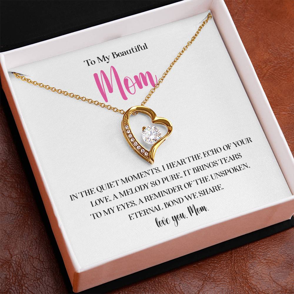 Necklace for Mom With Heartfelt Message Card & Gift Box
