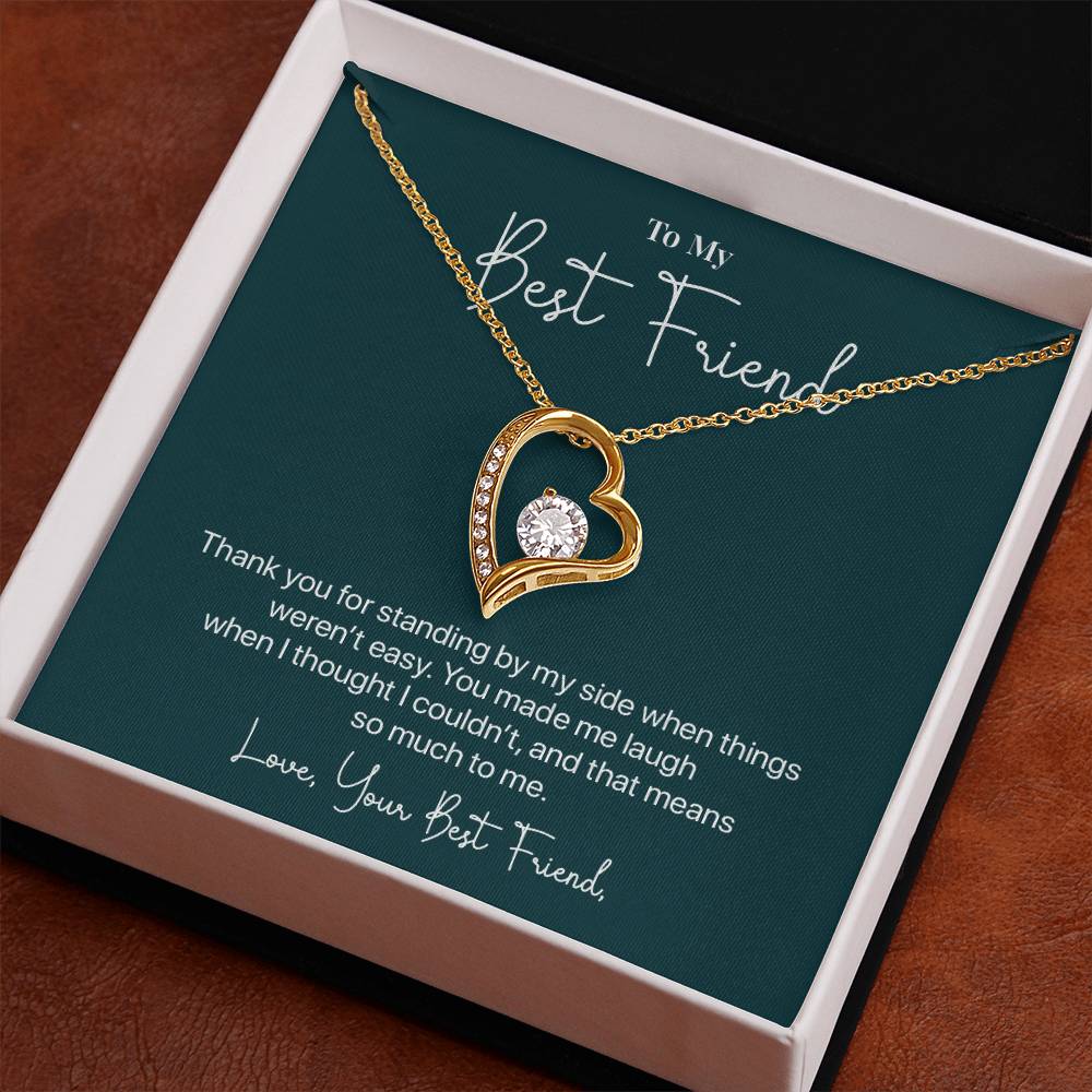 To My Best Friend, Valentine's Day Necklace Gift Thank You For Your Unwavering Support Difficult Moments Jewelry Heartfelt Appreciation Gift Meaningful Gift Thankful For Your Friendship Necklace Our Beautiful Connection Jewelry Gift