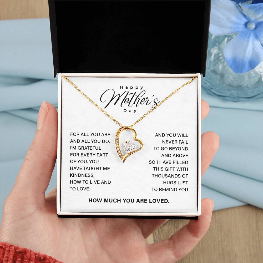 Mother’s Day Necklace Gift with Keepsake Message Card