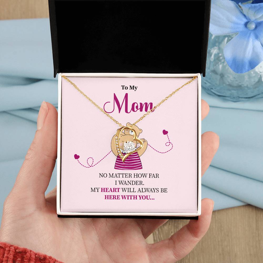 Mom Necklace Gift for Her – With Sweet Message Card
