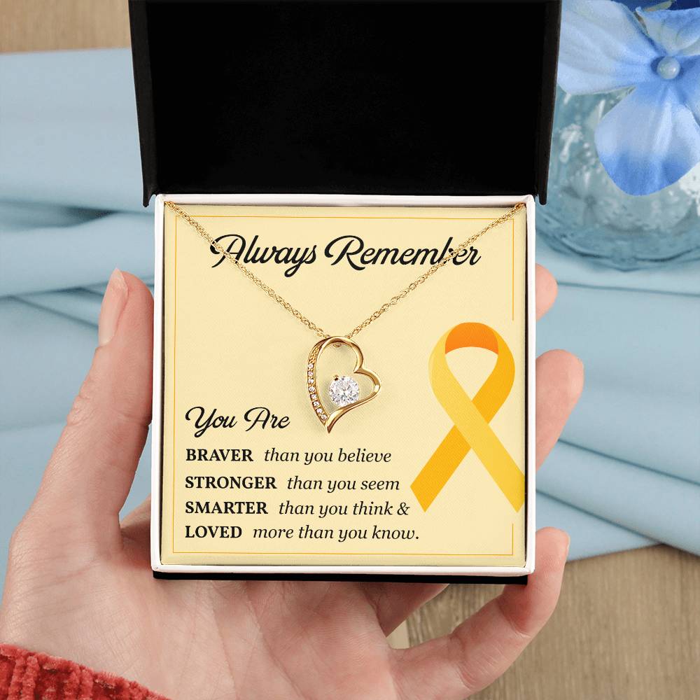 Childhood Cancer Gift for Her – Message Card Inside