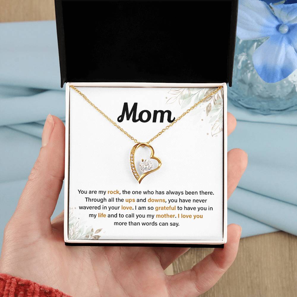 Mom Necklace Gift from Daughter or Son with Love Note