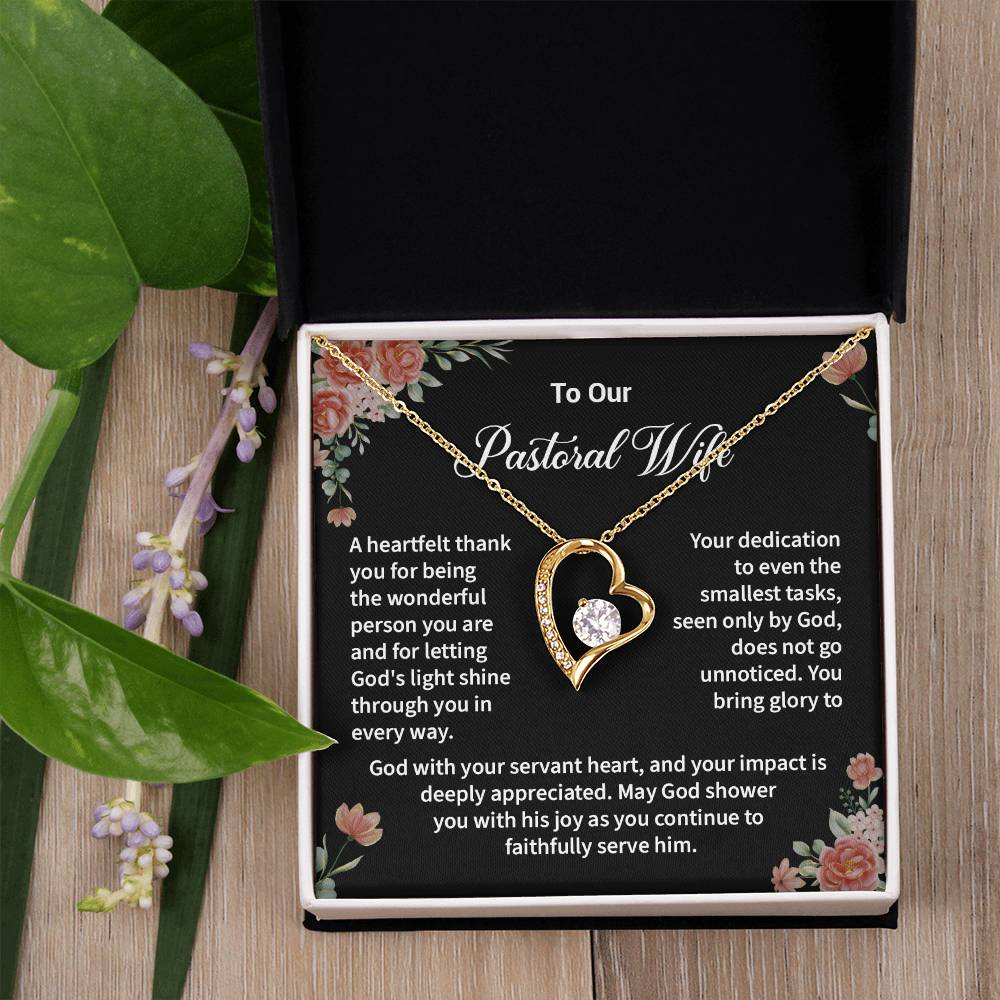 Christian Necklace Gift for Pastoral Wife – With Message Card