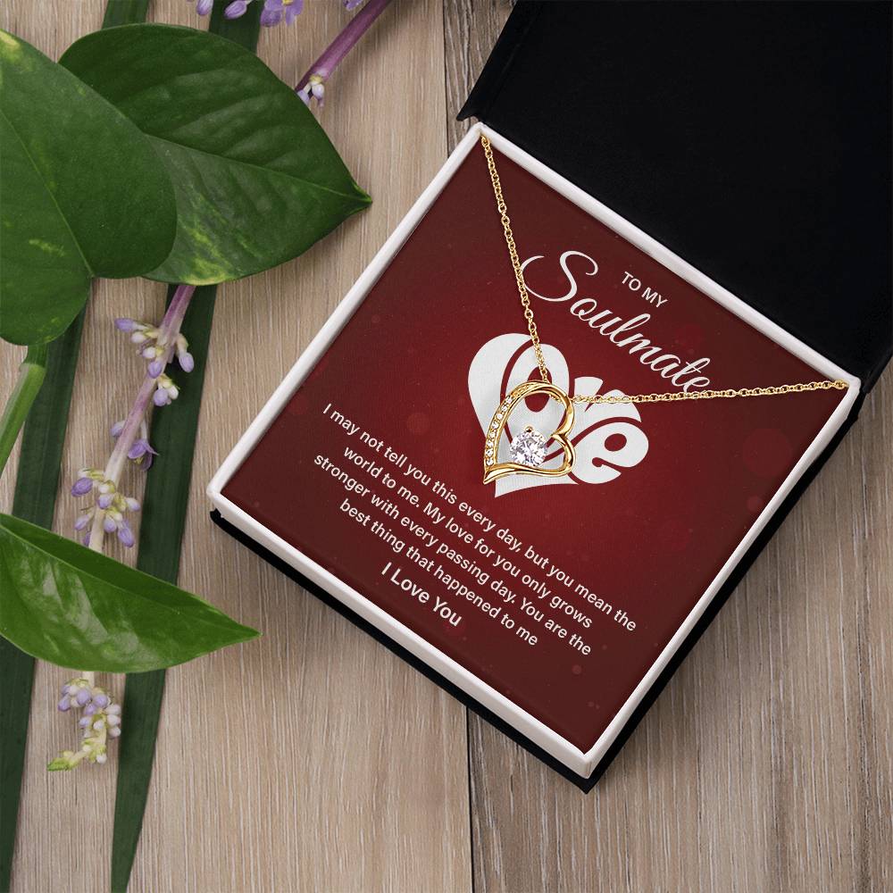 Soulmate Necklace Gift – Love Message Card Box