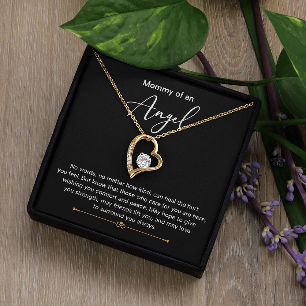 Mommy Of An Angel Necklace – Heartfelt Memorial Jewelry Gift, May Love Surround You Always, Sentimental Keepsake For Comfort And Strength