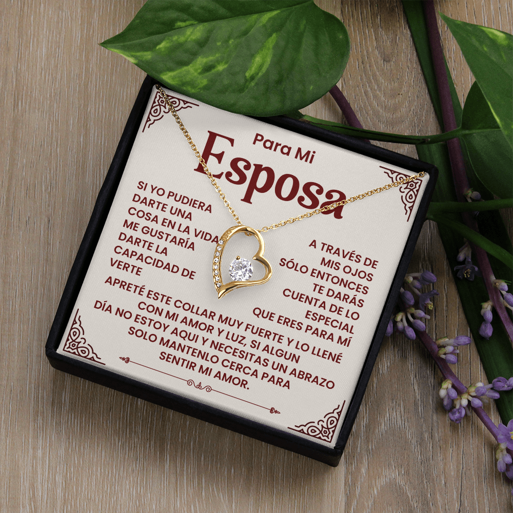 Para Mi Esposa - Un Collar Lleno De Amor, Luz Y Un Abrazo Que Siempre Te Acompaña