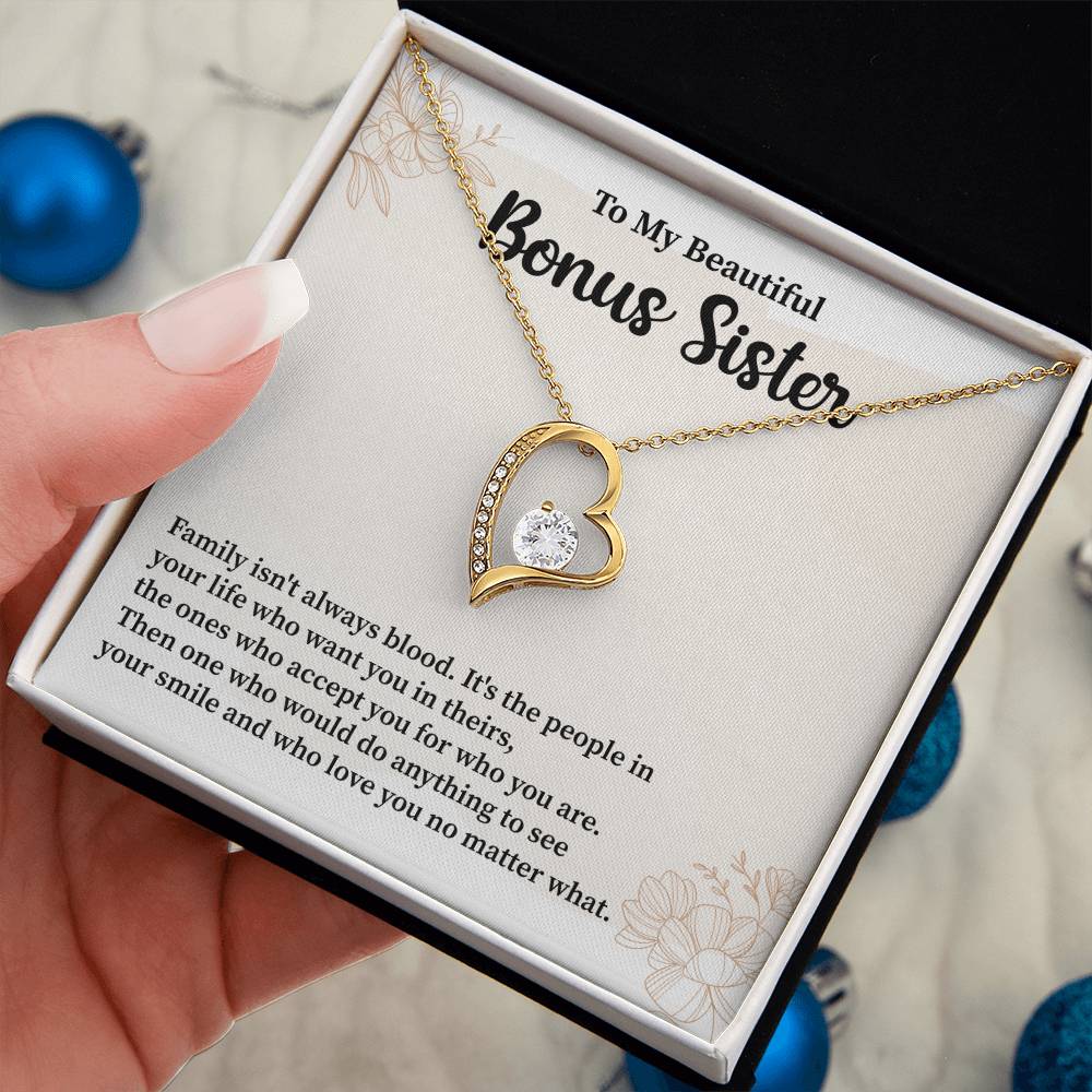 Bonus Sister Necklace Heartfelt Gift of Love