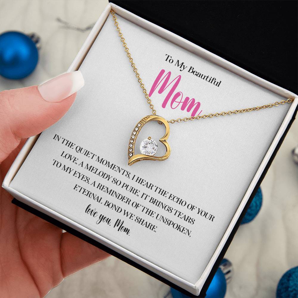 Necklace for Mom With Heartfelt Message Card & Gift Box