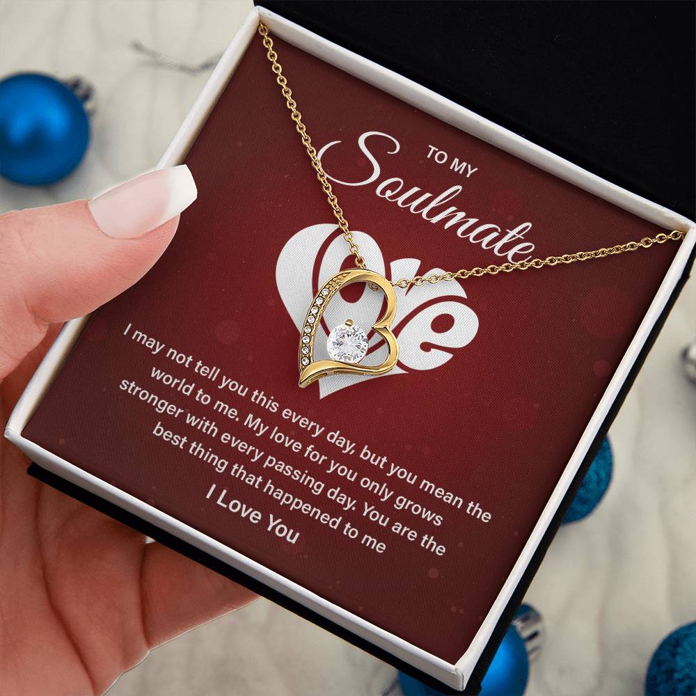 Soulmate Necklace Gift – Love Message Card Box