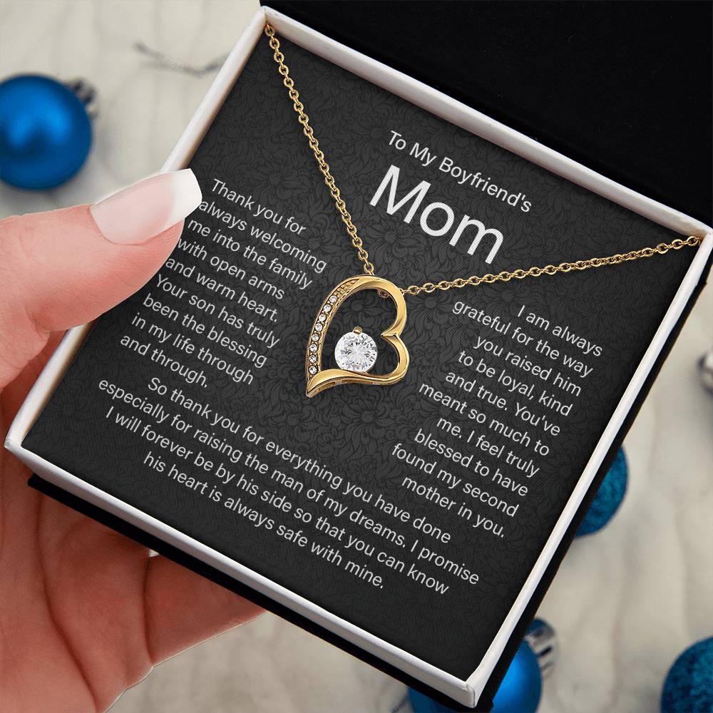 Boyfriend's Mom Necklace Gift From Girlfriend.