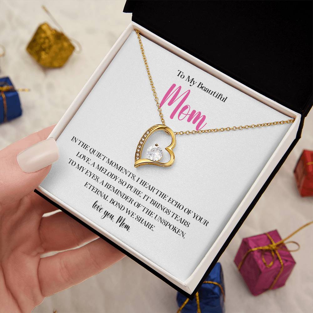 Necklace for Mom With Heartfelt Message Card & Gift Box