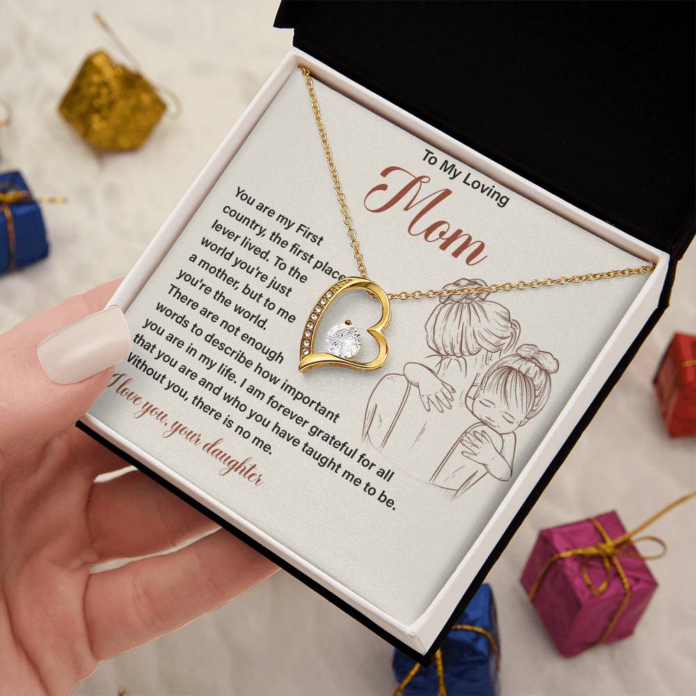 Gift for Loving Mom from Daughter with Message Card