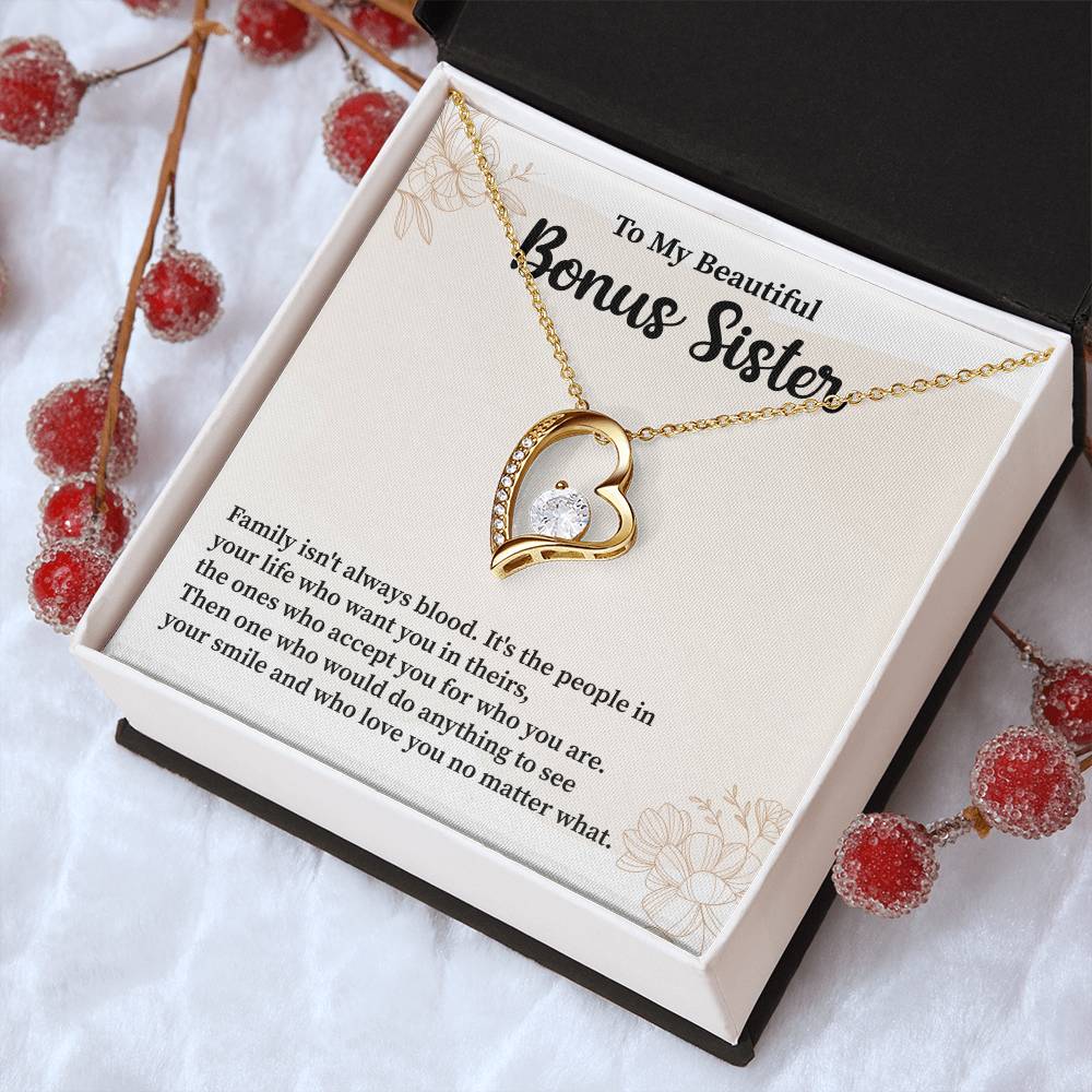 Bonus Sister Necklace Heartfelt Gift of Love