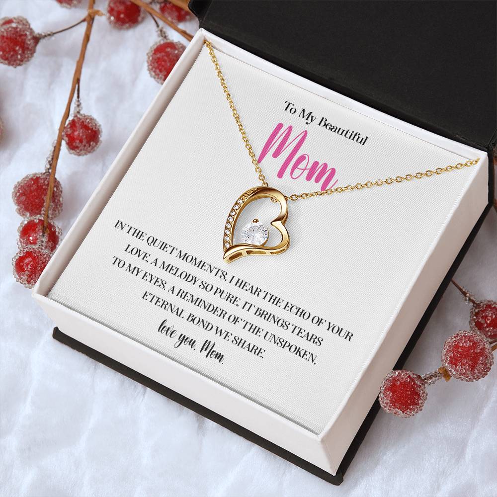 Necklace for Mom With Heartfelt Message Card & Gift Box