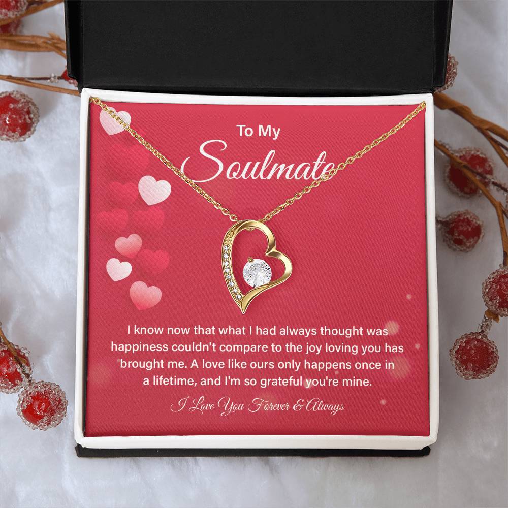 Soulmate Necklace Gift for Her – Box & Card Included