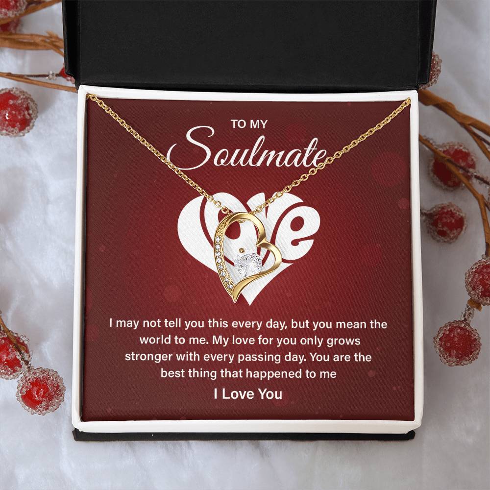Soulmate Necklace Gift – Love Message Card Box