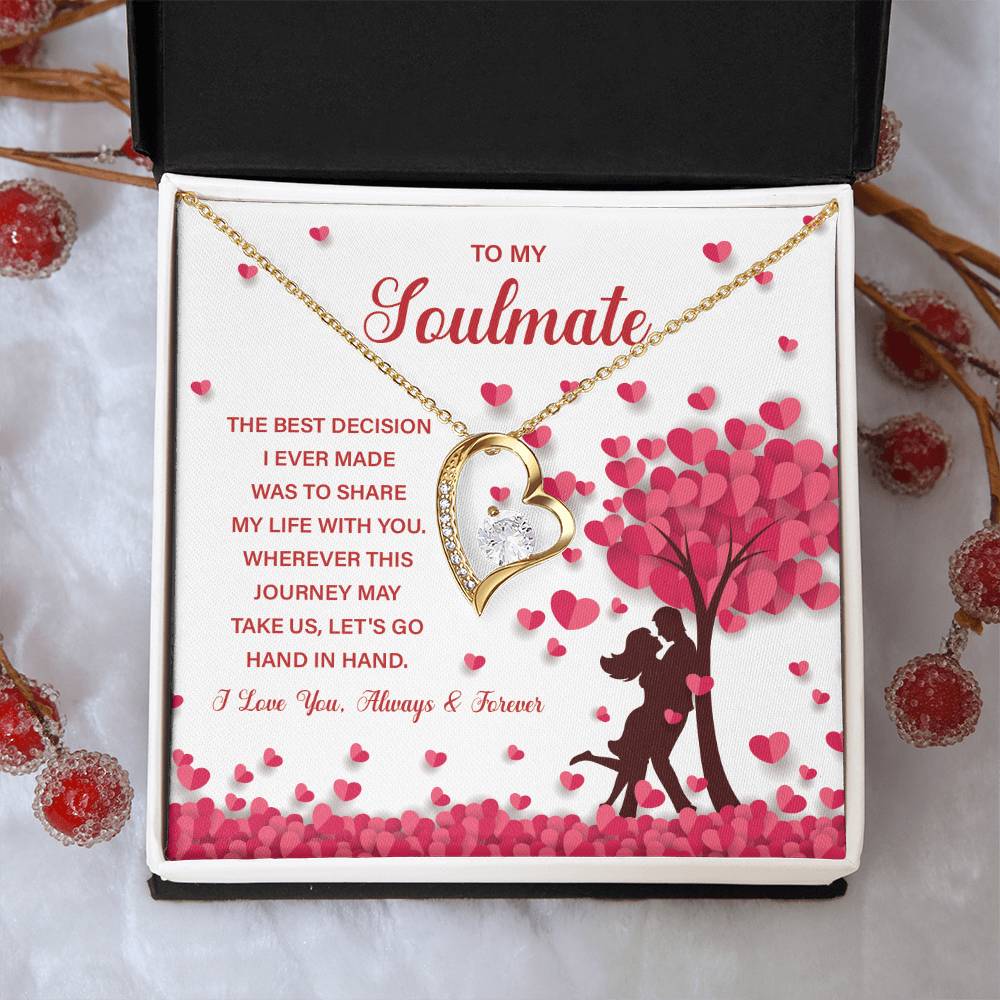 Soulmate Necklace Gift for Her – With Gift Box