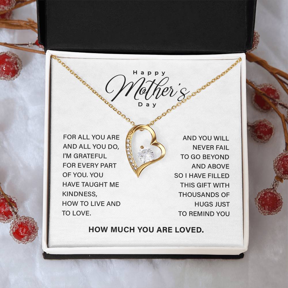 Mother’s Day Necklace Gift with Keepsake Message Card